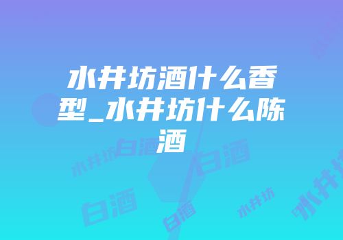 水井坊酒什么香型_水井坊什么陈酒